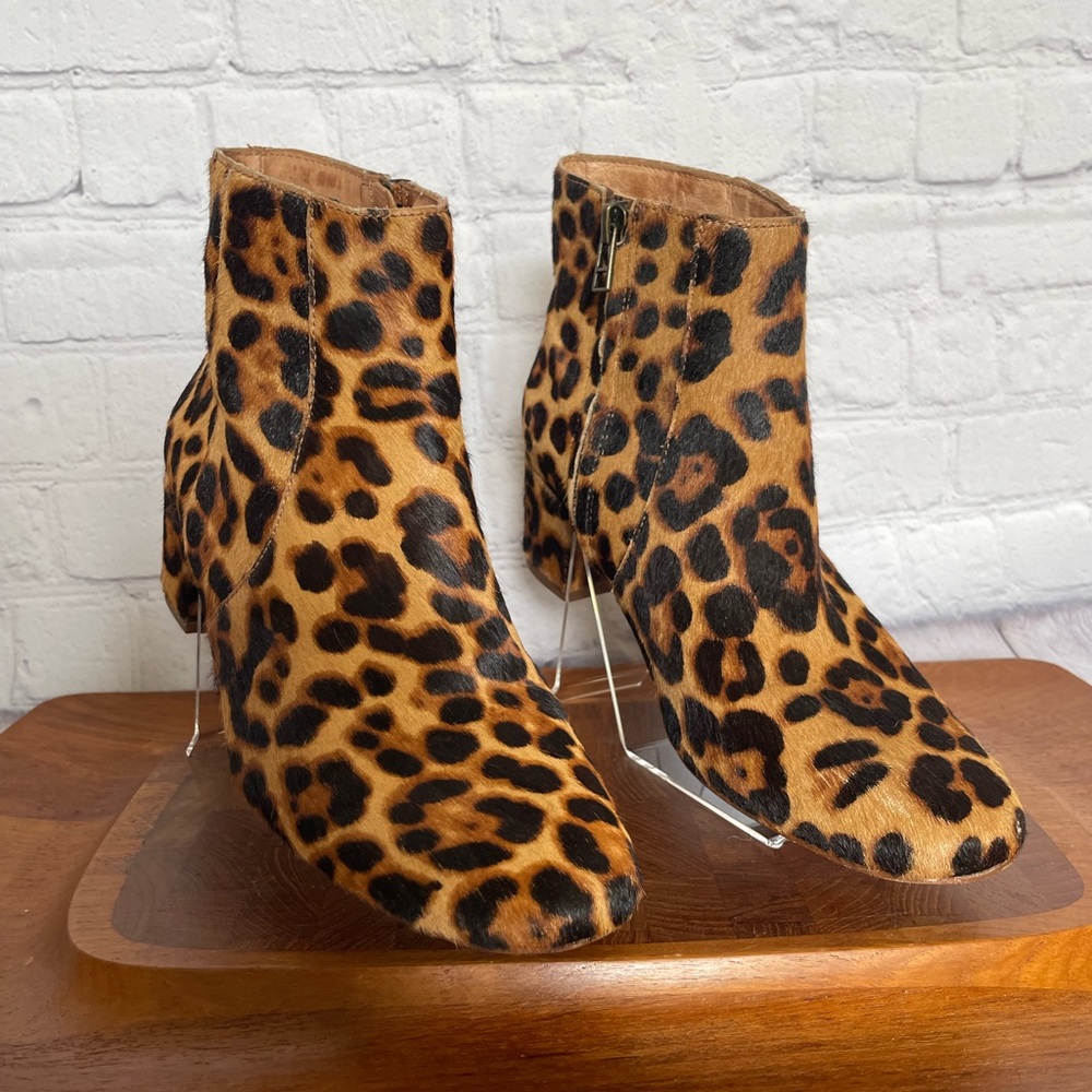 MADEWELL | The Jada Boot in Leopard Calf Hair, Size 7